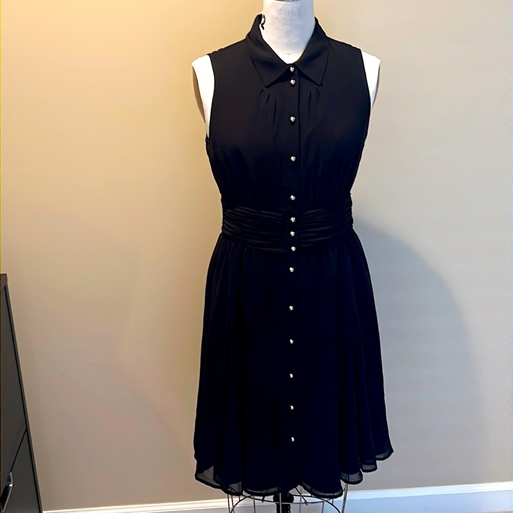 Karl Lagerfeld sleeve black dress size 10